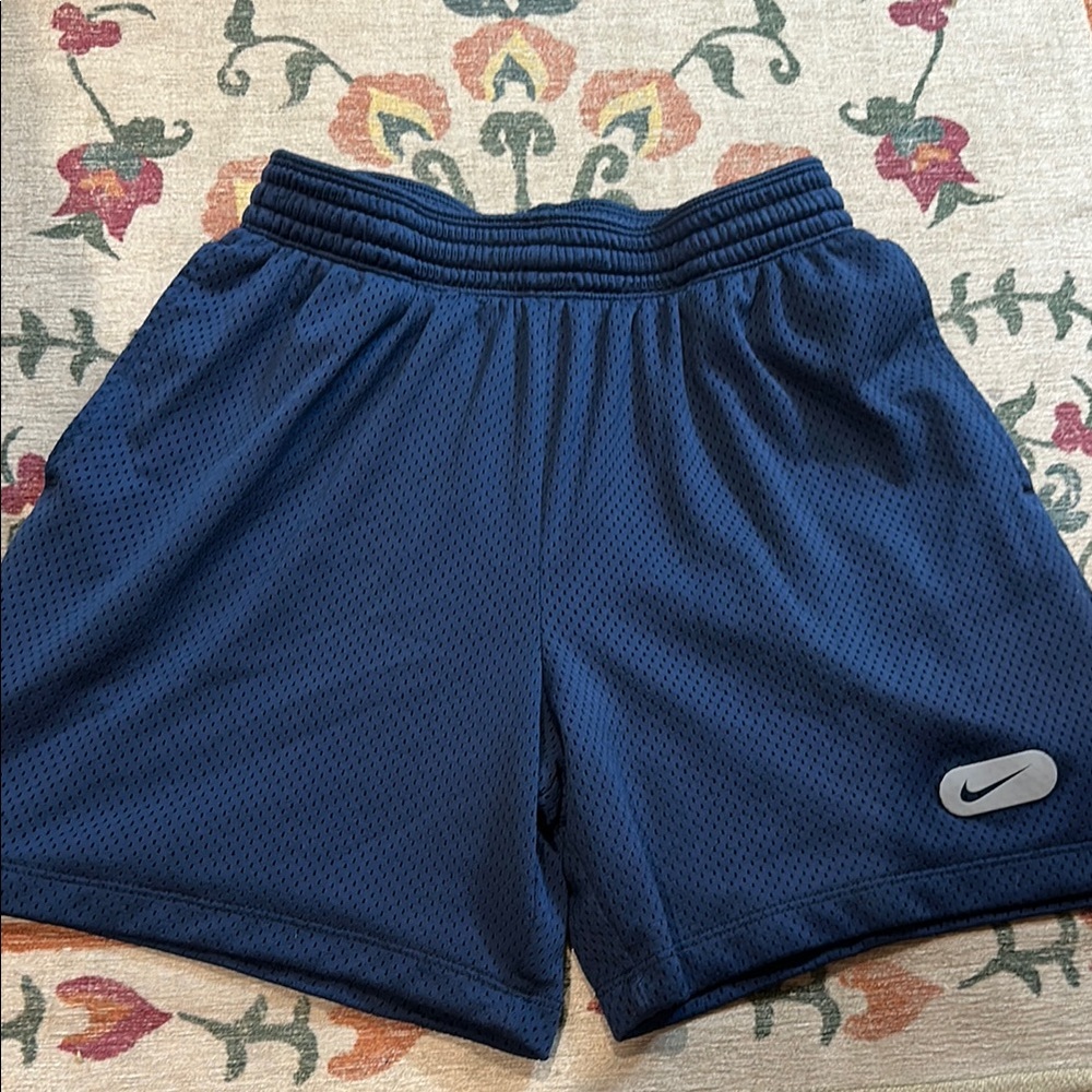 Boys Nike Navy Mesh Shorts